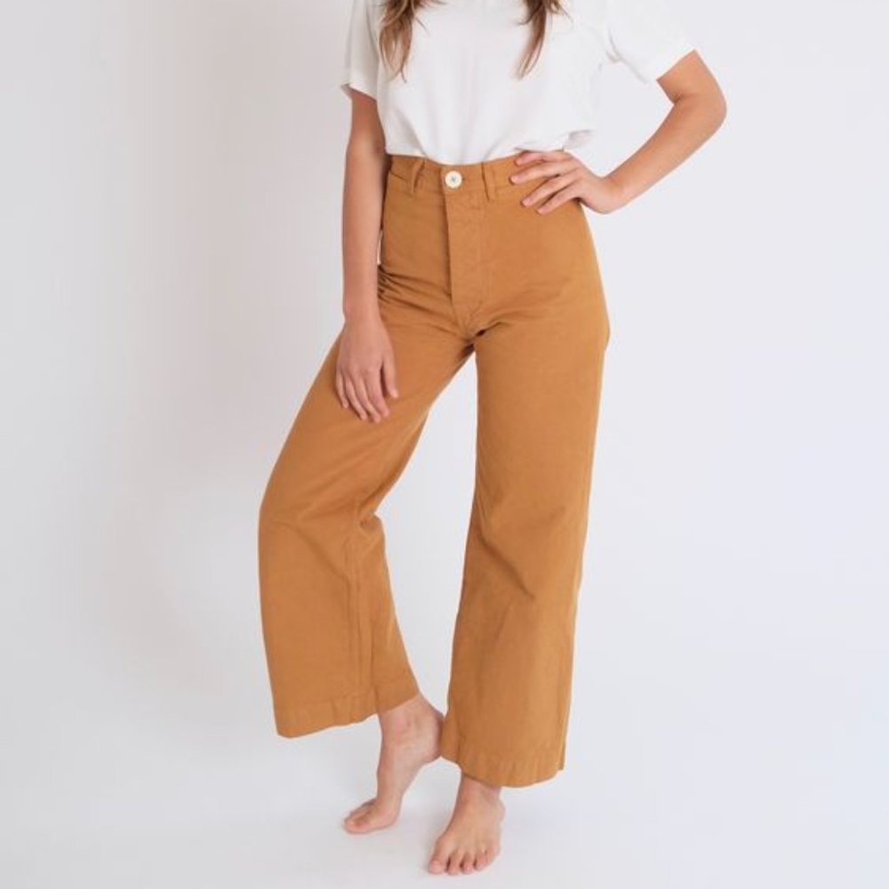 Jesse Kamm Sailor Pants in Cork / Wheat - Size 8